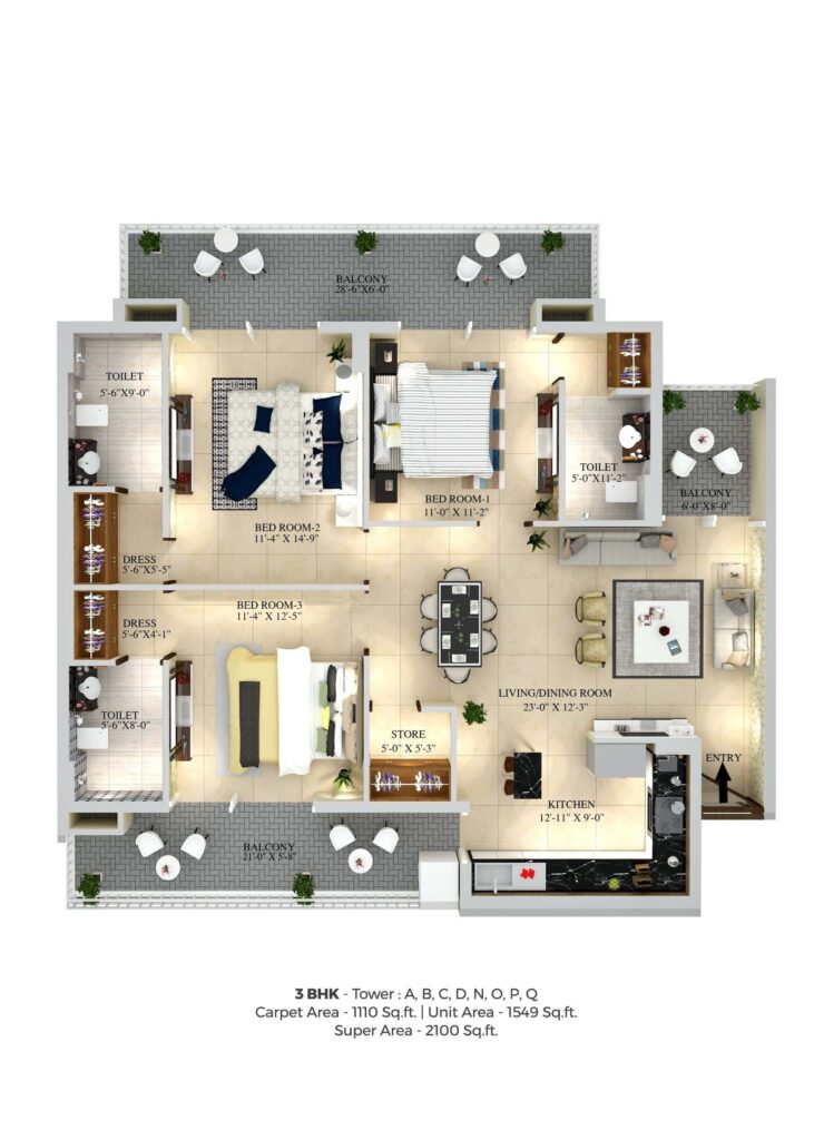 Green Lotus Utsav Floor Plan
