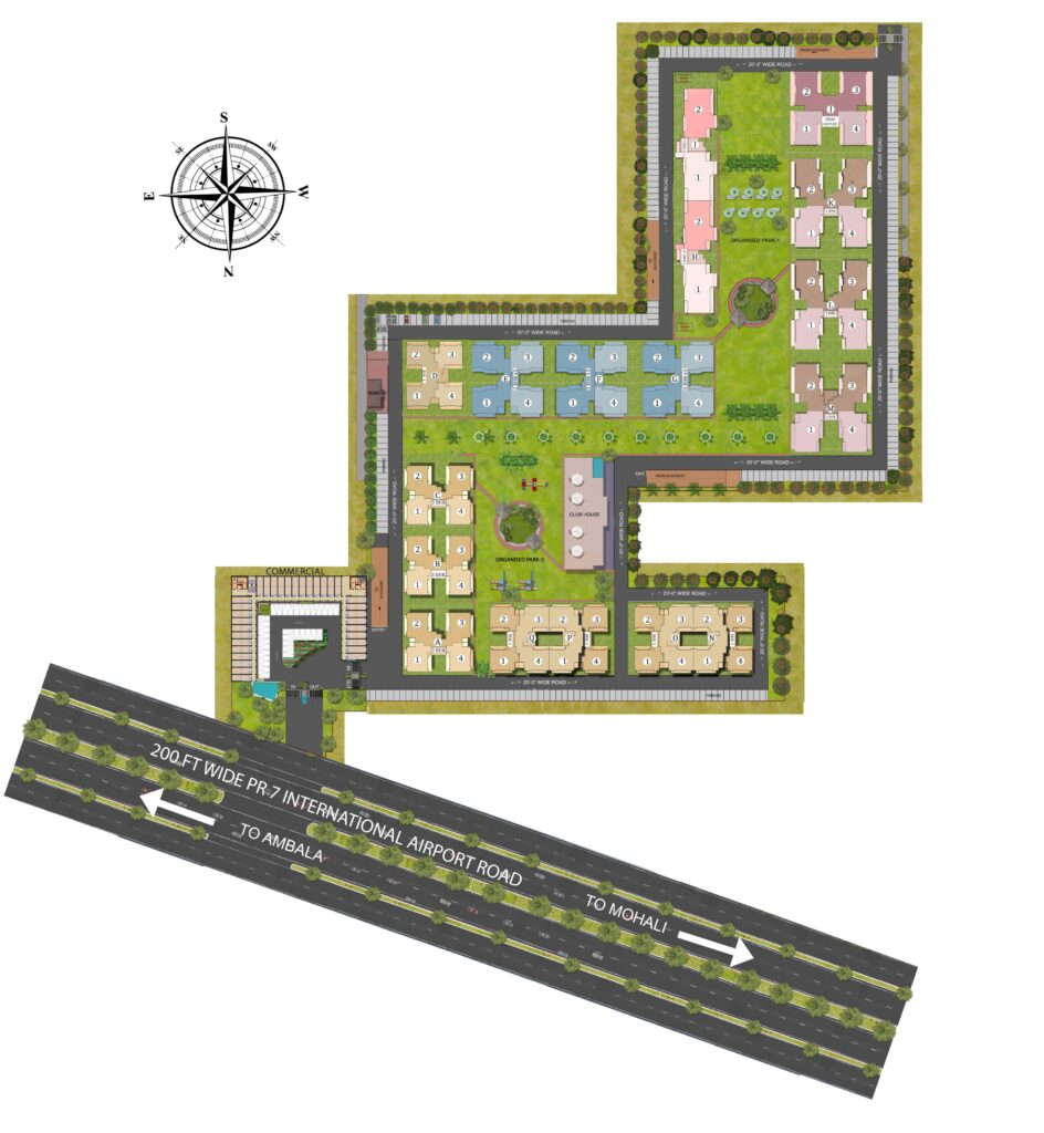 Green Lotus Utsav Site Plan